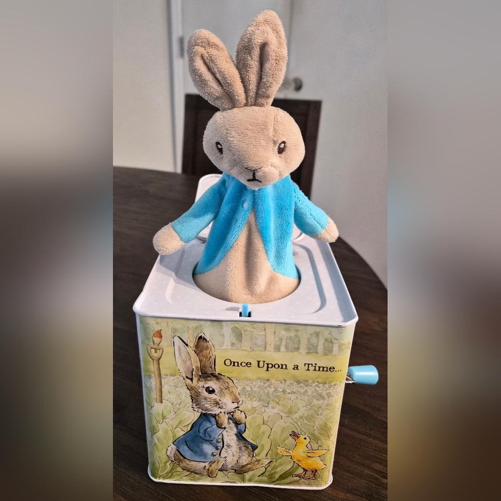 Peter Rabbit Charming Blue Bunny Jack-in-the-Box